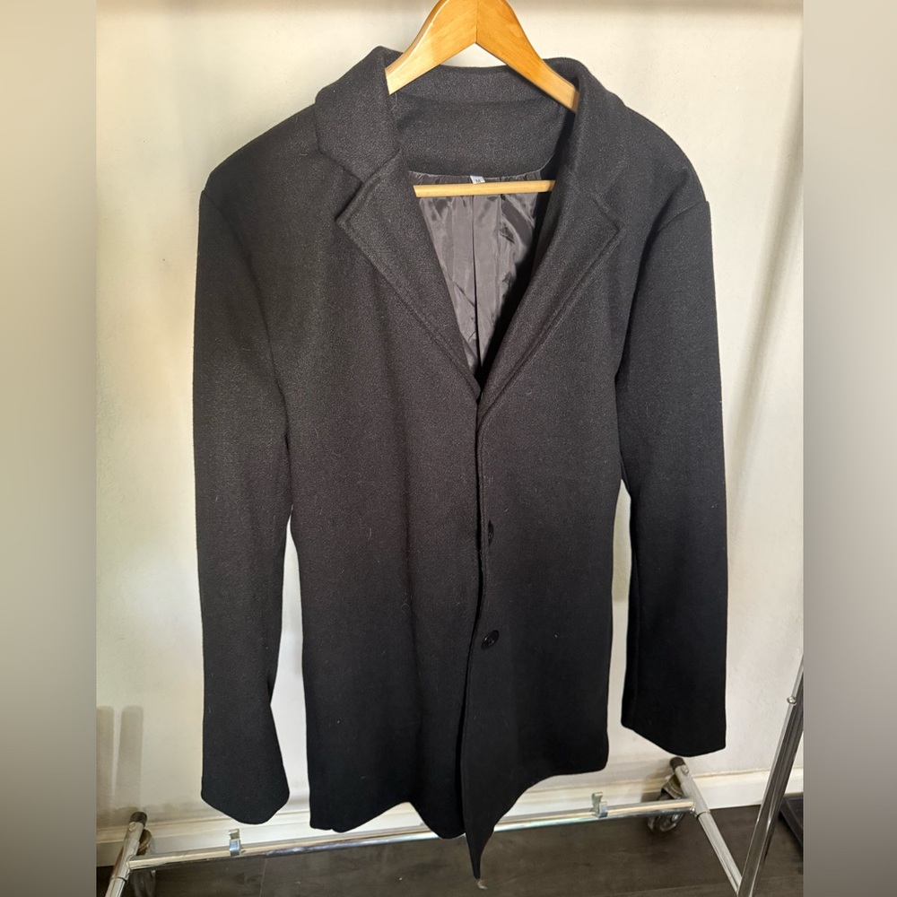 Black Button-Up Coat